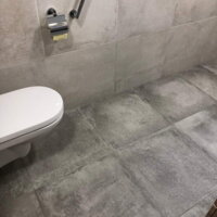 geflieste Toilette